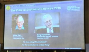 Le Nobel d'économie à deux spécialistes de la théorie du contrat