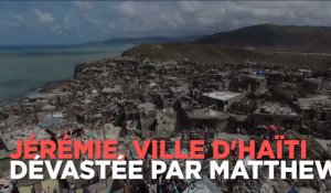 Haïti : un drone filme la ville de Jérémie, totalement dévastée par Matthew