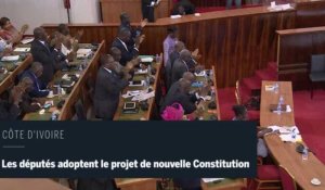 Côte d'Ivoire: les députés approuvent le projet de nouvelle Constitution