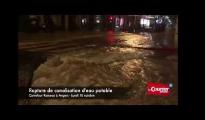 Rupture de canalisation à Angers