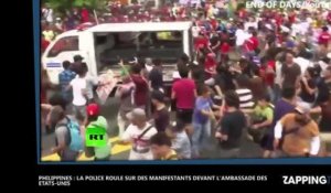 Philippines : La police roule sur des manifestants devant l'ambassade américaine
