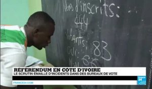 Côte d'Ivoire : un référendum émaillé par des incidents et une très forte abstention