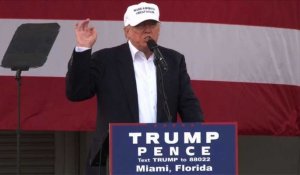 Etats-Unis: Trump en meeting à Miami à 6 jours de l'élection
