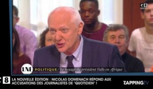 LNE : Nicolas Domenach revient sur la polémique de son voyage avec Manuel Valls, Twitter s'enflamme (Vidéo)
