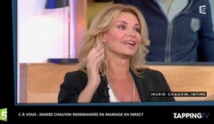C à Vous : Ingrid Chauvin redemandée en mariage en direct, elle accepte (Vidéo)