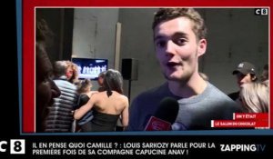 Il en pense quoi Camille ? : Louis Sarkozy parle de Capucine Anav pour la première fois !