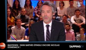 Quotidien : Yann Barthès ridiculise Nicolas Domenach