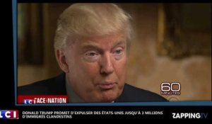 Donald Trump annonce qu'il veut expulser 3 millions d'immigrés dans sa première interview (Vidéo)