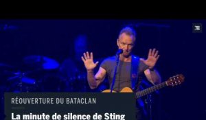 La minute de silence de Sting lors du concert de réouverture du Bataclan