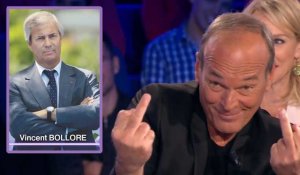 Laurent Baffie fait un doigt d'honneur à Vincent Bolloré sur le plateau d'"On n'est pas couché"
