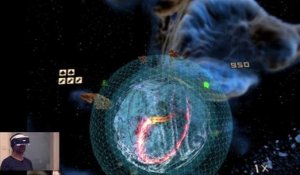 Super Stardust Ultra VR - Gameplay dans la rédaction