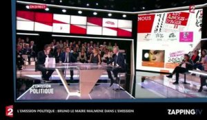 L'Émission politique - Bruno Le Maire : Débat tendu avec une élue CGT, il reçoit une brique de lait  (Vidéo)