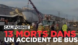 Californie : 13 morts dans un accident de bus