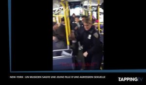 New-York : Un musicien sauve une jeune fille d'une agression sexuelle dans un bus (Video)