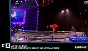 Les 35H de Baba : Gilles Verdez enfile des slips sur un trampoline (vidéo)