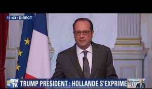 Les félicitations glaciales de Hollande à Trump - ZAPPING ACTU DU 09/11/2016