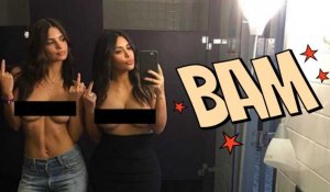 Kim Kardashian et Emily Ratajkowski seins nus se la jouent provoc' !