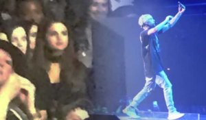 Selena Gomez assiste au concert de Justin Bieber
