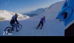 Cyclisme extrême sur la neige et la glace