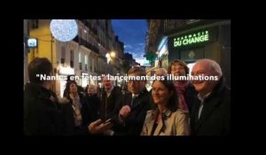 Lancement des illuminations de Noël à Nantes