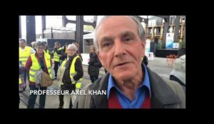Le professeur Axel Khan à Nantes avec le Secours Populaire