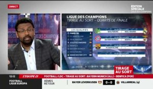Tirage au sort des quarts de finale de la Ligue des Champions : Le PSG accueillera Manchester City