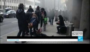 Attentats à Bruxelles : retour en images sur l'explosion à la station de métro Maelbeek