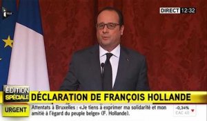 Attentats de Bruxelles - La réaction de François Hollande