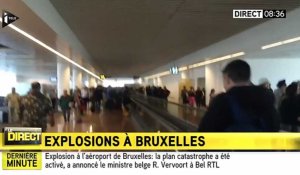 iTELE annonce que des explosions ont eu lieu à l'aéroport de Bruxelles