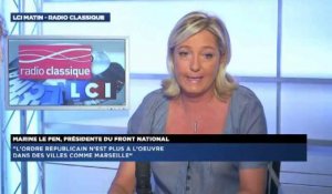 Marine Le Pen : "Valls est dans l'incapacité totale de ramener la sécurité"
