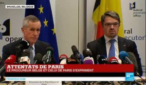 Attentats de Paris : conférence commune des procureurs de Paris et de Belgique sur les progrès de l'enquête