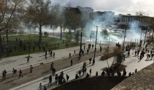 Manifestation sous tension à Nantes