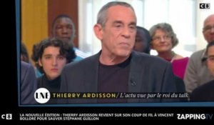 LNE : Thierry Ardisson revient sur son coup de fil à Vincent Bolloré pour sauver Stéphane Guillon