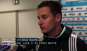 OM - CAEN (1-0) : La réaction de  Florian Thauvin