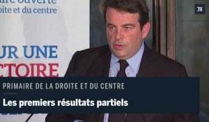 Primaire de la droite : Thierry Solère annonce les premiers résultats partiels