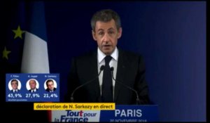 Primaires : Sarkozy appelle à voter François Fillon