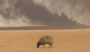 L'Irak en guerre contre les puits de pétrole incendiés par l'EI