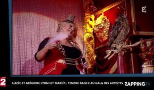 Alizée et Grégoire Lyonnet mariés : tendre baiser au Gala de l'union des artistes