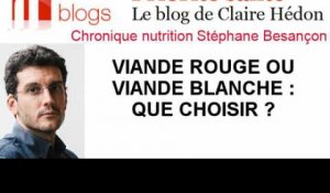 Viande rouge ou viande blanche : que choisir ?