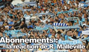 Abonnements : la réaction de René Malleville