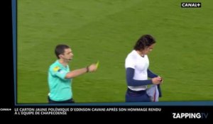 Edinson Cavani rend hommage au club de Chapecoense, l'arbitre le sanctionne (Vidéo)