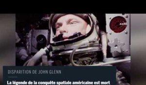 John Glenn, premier Américain à effectuer un vol en orbite autour de la Terre, est mort
