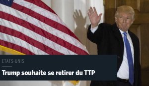 Trump annonce qu'il retirera les Etats-Unis du traité transpacifique