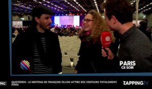 Quotidien : Le meeting de François Fillon attire des visiteurs totalement ivres