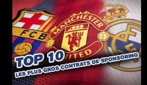 TOP 10: les plus gros contrats de sponsoring maillot