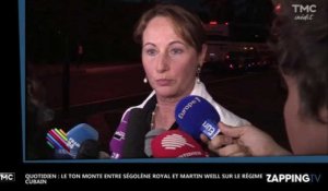 Quotidien : Le ton monte entre Ségolène Royal et Martin Weill sur le régime cubain