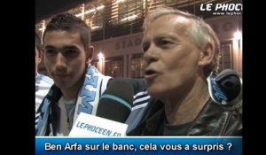 Réactions des supporters après OM-St Etienne (1-0)