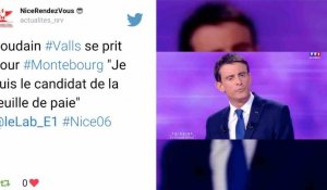 Valls, "candidat de la feuille de paie", reprend un argument de Montebourg