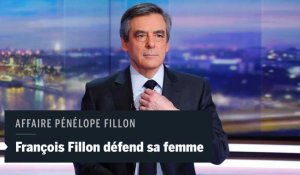 François Fillon défend son épouse et se dit "renforcé" pour l'Elysée