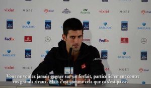 ATP - Masters Londres - Novak Djokovic : "Federer ne s'est pas préservé en vue de la Coupe Davis"